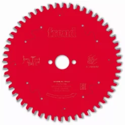 Lame Pour Scie Circulaire Portative FREUD - Ø165 2,5/1,6 AL20 Z52 TP -5° - F03FS09809 -FR07A001H