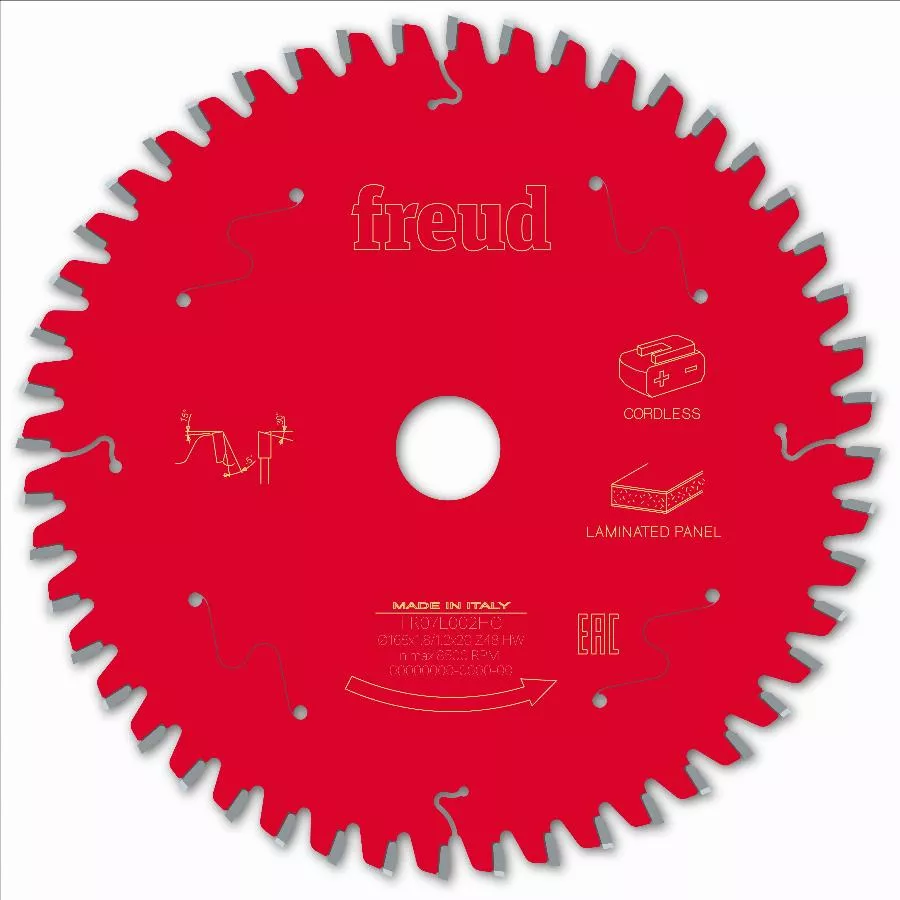 Lame Pour Scie Circulaire Portative Sans Fil FREUD - Ø165 1,8/1,2 AL20 Z48 BA -5° - F03FS10076 -FR07L002HC 4 Lame Pour Scie Circulaire Portative Sans Fil FREUD - Ø165 1,8/1,2 AL20 Z48 BA -5° - F03FS10076 -FR07L002HC – Image 2