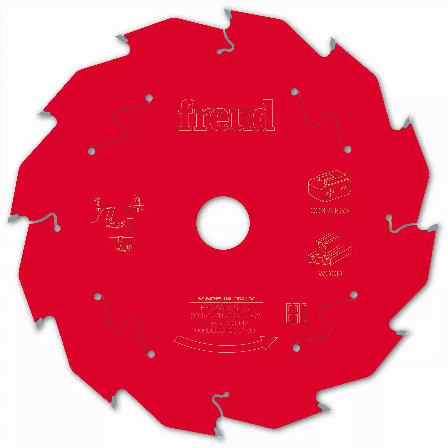 Lame Pour Scie Circulaire Portative Sans Fil FREUD - Ø165 1,45/1 AL20 Z12 BA 25° - F03FS10051 -FR07W009HC 3 Lame Pour Scie Circulaire Portative Sans Fil FREUD - Ø165 1,45/1 AL20 Z12 BA 25° - F03FS10051 -FR07W009HC
