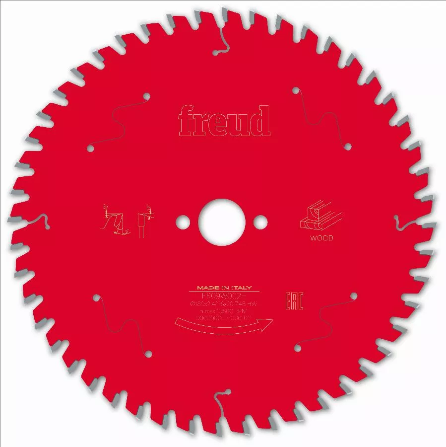 Lame Pour Scie Circulaire Portative FREUD - Ø180 2,4/1,6 AL20 Z48 BA 5° - F03FS09697 -FR09W002H 3 Lame Pour Scie Circulaire Portative FREUD - Ø180 2,4/1,6 AL20 Z48 BA 5° - F03FS09697 -FR09W002H