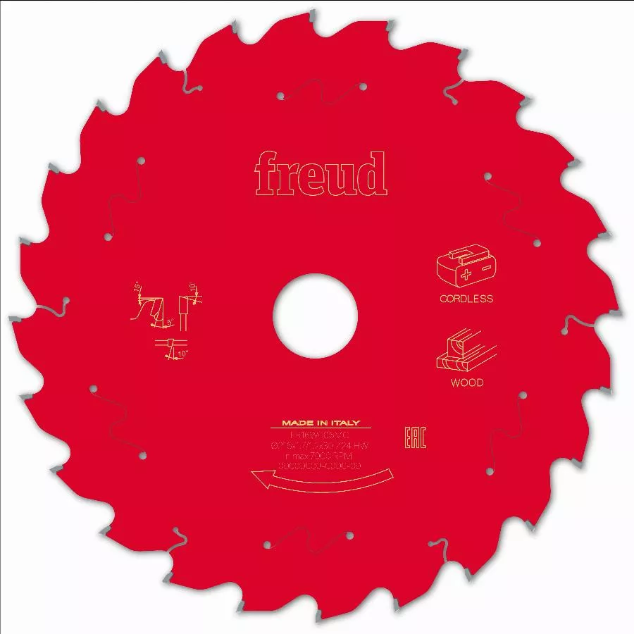 Lame Pour Scie Circulaire Portative Sans Fil FREUD - Ø216 1,7/1,2 AL30 Z24 BA 5° - F03FS10061 -FR16W006MC 3 Lame Pour Scie Circulaire Portative Sans Fil FREUD - Ø216 1,7/1,2 AL30 Z24 BA 5° - F03FS10061 -FR16W006MC