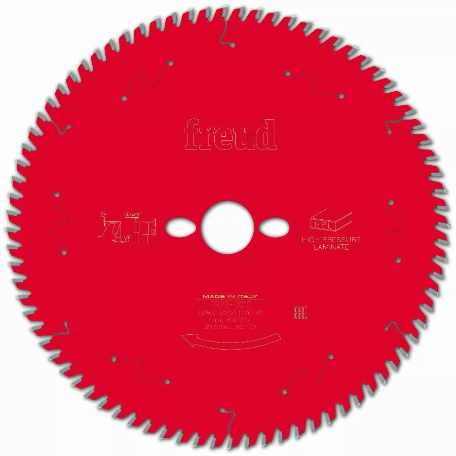 Lame Pour Scie Circulaire Portative FREUD - Ø250 2,8/1,8 AL30 Z80 TP 10° - F03FS09877 -FR23H001T 3 Lame Pour Scie Circulaire Portative FREUD - Ø250 2,8/1,8 AL30 Z80 TP 10° - F03FS09877 -FR23H001T