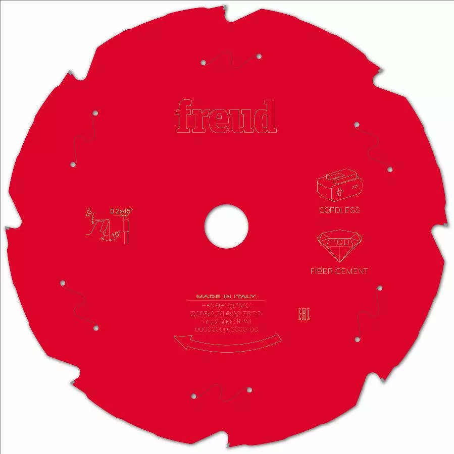 Lame Diamant Pour Scie Circulaire Portative Sans Fil FREUD - Ø305 2,2/1,6 AL30 Z8 TD 10° - F03FS10100 -FR29F002MC 3 Lame Diamant Pour Scie Circulaire Portative Sans Fil FREUD - Ø305 2,2/1,6 AL30 Z8 TD 10° - F03FS10100 -FR29F002MC