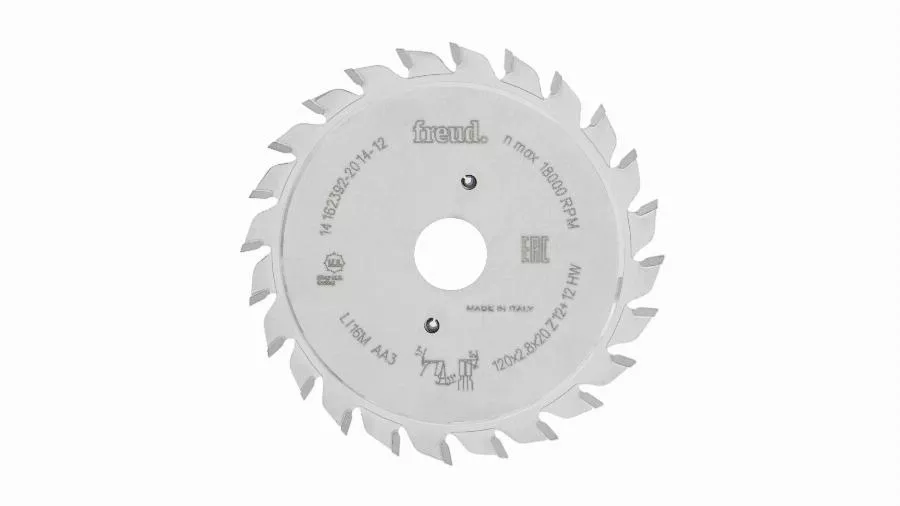 Lame D'inciseur Extensible Standard FREUD - Ø120 2,8-3,6 AL20 Z12+12 - F03FS02485 -LI16M AA3 3 Lame D'inciseur Extensible Standard FREUD - Ø120 2,8-3,6 AL20 Z12+12 - F03FS02485 -LI16M AA3