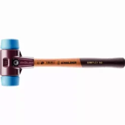 Maillet HALDER SIMPLEX TPE Souple Avec Boîtier En Fonte Malléable Et Manche En Bois - D=50 Mm - 3001.050