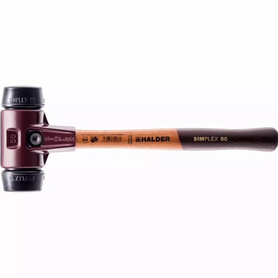 Maillet HALDER SIMPLEX Caoutchouc Chargé Avec Boîtier En Fonte Malléable Et Manche En Bois - D=30 Mm - 3002.030 3 Maillet HALDER SIMPLEX Caoutchouc Chargé Avec Boîtier En Fonte Malléable Et Manche En Bois - D=30 Mm - 3002.030