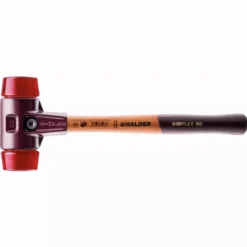 Maillet HALDER SIMPLEX Plastique Avec Boîtier En Fonte Malléable Et Manche En Bois - D=60 Mm - 3006.060