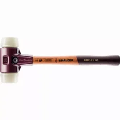 Maillet HALDER SIMPLEX Nylon Avec Boîtier En Fonte Malléable Et Manche En Bois - D=50 Mm - 3008.050