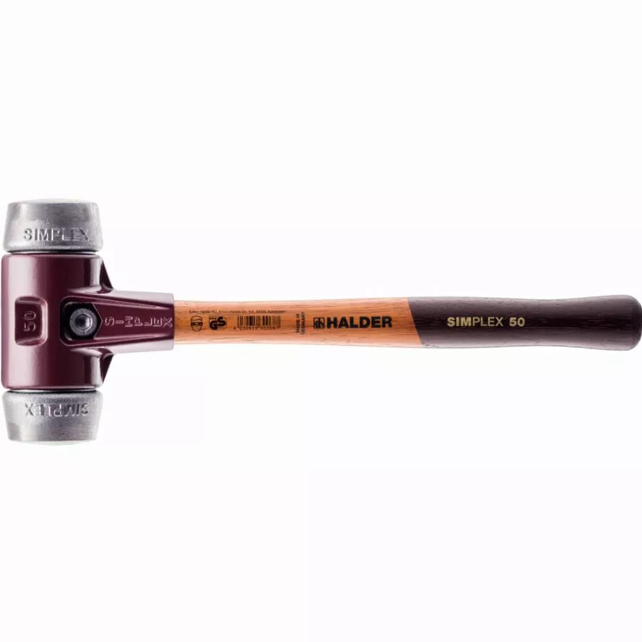 Maillet HALDER SIMPLEX Métal Doux Avec Boîtier En Fonte Malléable Et Manche En Bois - D=80 Mm - 3009.080 3 Maillet HALDER SIMPLEX Métal Doux Avec Boîtier En Fonte Malléable Et Manche En Bois - D=80 Mm - 3009.080