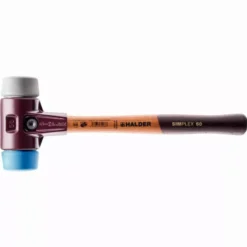 Maillet HALDER SIMPLEX TPE Souple / Caoutchouc Chargé Avec Boîtier En Fonte Malléable Et Manche En Bois - D=40 Mm - 3013.040