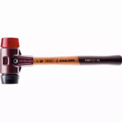 Maillet HALDER SIMPLEX Caoutchouc Chargé / Plastique Avec Boîtier En Fonte Malléable Et Manche En Bois - D=30 Mm - 3026.030