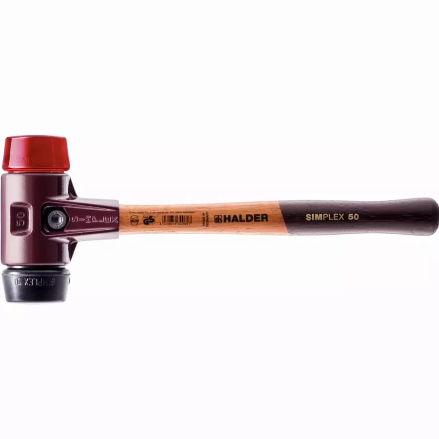 Maillet HALDER SIMPLEX Caoutchouc Chargé / Plastique Avec Boîtier En Fonte Malléable Et Manche En Bois - D=30 Mm - 3026.030 3 Maillet HALDER SIMPLEX Caoutchouc Chargé / Plastique Avec Boîtier En Fonte Malléable Et Manche En Bois - D=30 Mm - 3026.030