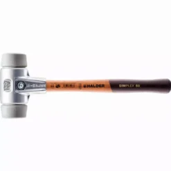 Maillet HALDER SIMPLEX TPE Moyen Avec Boîtier En Aluminium Et Manche En Bois - D=60 Mm - 3103.060