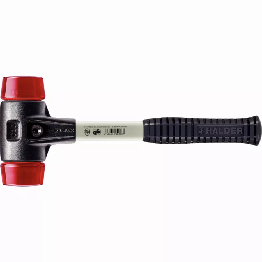 Maillet HALDER SIMPLEX Plastique Avec Boîtier En Fonte Malléable Renforcée Et Manche En Fibre De Verre - D=60 Mm - 3706.060 3 Maillet HALDER SIMPLEX Plastique Avec Boîtier En Fonte Malléable Renforcée Et Manche En Fibre De Verre - D=60 Mm - 3706.060