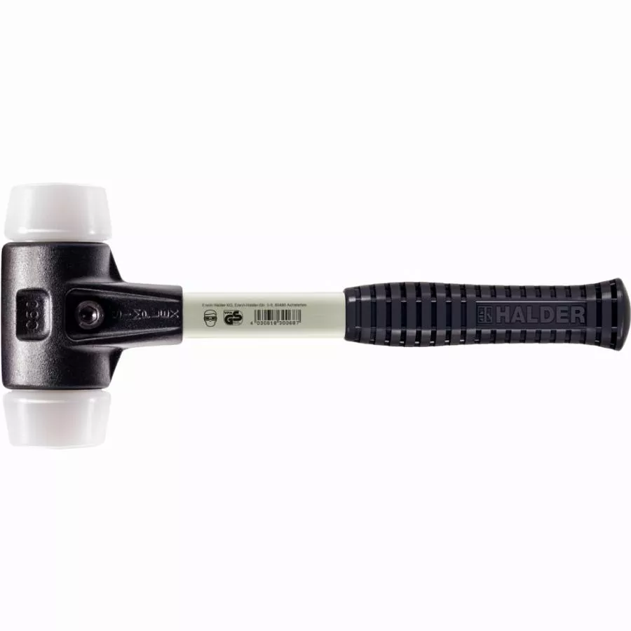 Maillet HALDER SIMPLEX Superplastique Avec Boîtier En Fonte Malléable Renforcée Et Manche En Fibre De Verre - D=40 Mm - 3707.040 3 Maillet HALDER SIMPLEX Superplastique Avec Boîtier En Fonte Malléable Renforcée Et Manche En Fibre De Verre - D=40 Mm - 3707.040