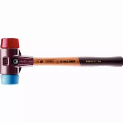 Maillet HALDER SIMPLEX TPE Souple / Plastique Avec Boîtier En Fonte Malléable Et Manche En Bois - D=50 Mm - 3016.050