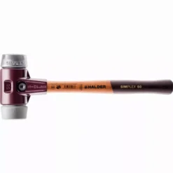 Maillet HALDER SIMPLEX TPE Moyen / Métal Doux Avec Boîtier En Fonte Malléable Et Manche En Bois - D=30 Mm - 3039.030