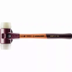 Maillet HALDER SIMPLEX Superplastique / Nylon Avec Boîtier En Fonte Malléable Et Manche En Bois - D=80 Mm - 3078.080