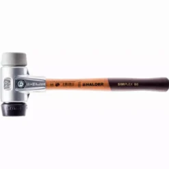 Maillet HALDER SIMPLEX Caoutchouc Chargé / TPE Moyen Avec Boîtier En Aluminium Et Manche En Bois - D=50 Mm - 3123.050