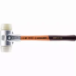 Maillet HALDER SIMPLEX Superplastique / Plastique Avec Boîtier En Aluminium Et Manche En Bois - D=60 Mm - 3178.060