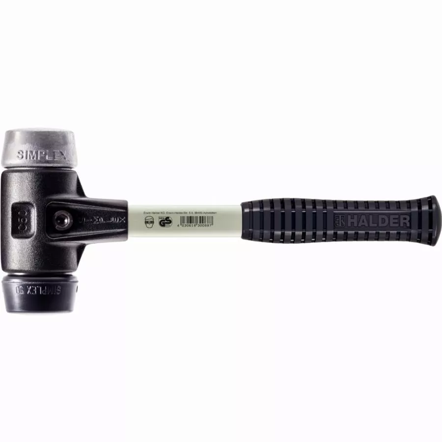 Maillet HALDER SIMPLEX Caoutchouc Chargé / Métal Doux Avec Boîtier En Fonte Malléable Renforcée Et Manche En Fibre De Verre - D=30 Mm - 3729.030 3 Maillet HALDER SIMPLEX Caoutchouc Chargé / Métal Doux Avec Boîtier En Fonte Malléable Renforcée Et Manche En Fibre De Verre - D=30 Mm - 3729.030