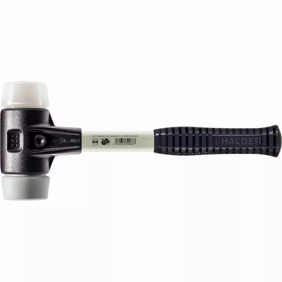 Maillet HALDER SIMPLEX TPE Moyen / Superplastique Avec Boîtier En Fonte Malléable Renforcée Et Manche En Fibre De Verre - D=60 Mm - 3737.060 3 Maillet HALDER SIMPLEX TPE Moyen / Superplastique Avec Boîtier En Fonte Malléable Renforcée Et Manche En Fibre De Verre - D=60 Mm - 3737.060