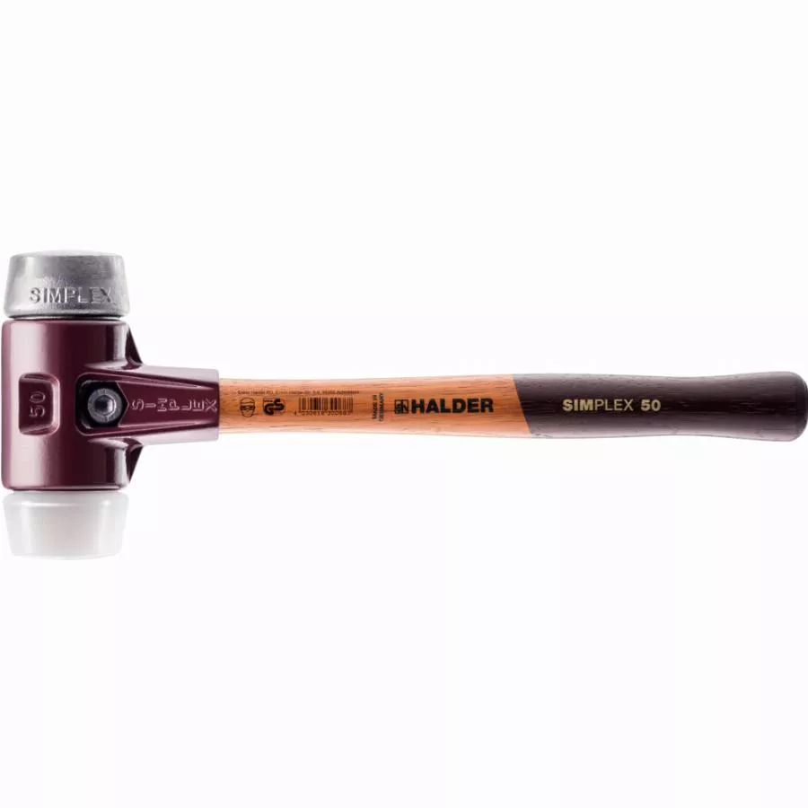 Maillet HALDER SIMPLEX Superplastique / Métal Doux Avec Boîtier En Fonte Malléable Et Manche En Bois - D=40 Mm - 3079.040 3 Maillet HALDER SIMPLEX Superplastique / Métal Doux Avec Boîtier En Fonte Malléable Et Manche En Bois - D=40 Mm - 3079.040