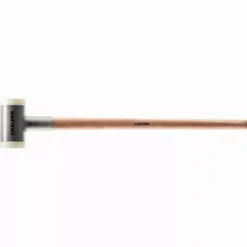 Maillet Sans Rebond, Avec Manche, Vernis, En Hickory Réduisant Les Vibrations, Ergonomique - D=100 Mm / Poids=5000 G - 3366.0S5