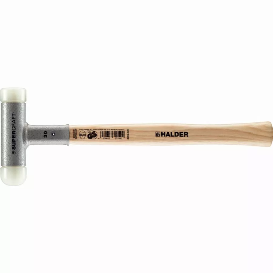 Maillet SUPERCRAFT, Avec Manche En Hickory Verni, Amortissant Les Vibrations Et Ergonomique Et Embout Arrondi - D=40 Mm - 3366.240 3 Maillet SUPERCRAFT, Avec Manche En Hickory Verni, Amortissant Les Vibrations Et Ergonomique Et Embout Arrondi - D=40 Mm - 3366.240