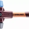 Maillet HALDER SIMPLEX Caoutchouc Chargé, Avec Pied Intégré / TPE Souple, Avec Boîtier En Fonte Malléable Et Manche En Bois De Haute Qualité - D=80 Mm - Manche Extra-court - 3012.282 -Maxouti Magasin im0013880 foto artgrp