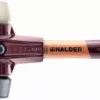 Maillet HALDER SIMPLEX Caoutchouc Chargé, Avec Pied Intégré / Nylon, Avec Boîtier En Fonte Malléable Et Manche En Bois De Haute Qualité - D=80 Mm - Manche Extra-court - 3028.282 -Maxouti Magasin im0013889 foto artgrp