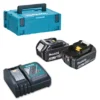 Pack Énergie MAKITA 18 V 6 Ah Li-Ion 2 Batteries BL1860B + 1 Chargeur + Coffret MAKPAC - 198116-4 -Maxouti Magasin mak0703