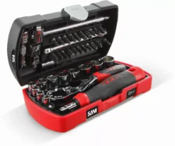 Coffret De 39 Douilles Et Accessoires + Pince Multifonctions SAM OUTILLAGE - POCKET-RJ 5 Coffret De 39 Douilles Et Accessoires + Pince Multifonctions SAM OUTILLAGE - POCKET-RJ -Maxouti Magasin pocket rjz 01