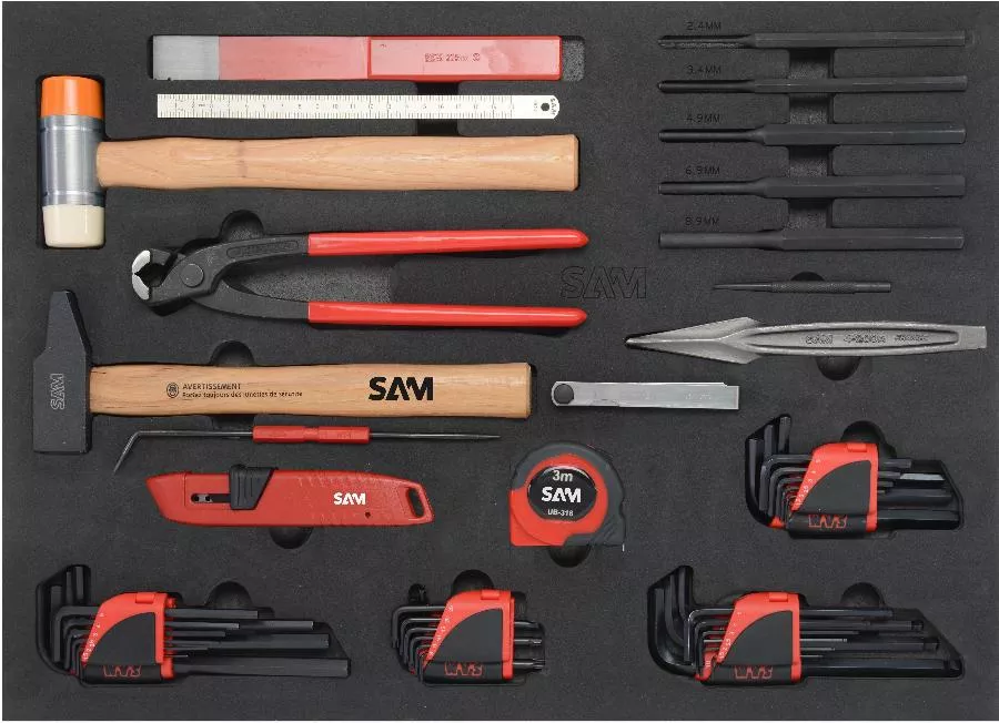 Servante 6 Tiroirs + 200 Outils De Maintenance Indus. SAM OUTILLAGE Modules Abs - 416-200SV 6 Servante 6 Tiroirs + 200 Outils De Maintenance Indus. SAM OUTILLAGE Modules Abs - 416-200SV – Image 4