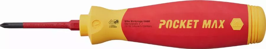 Tournevis Porte-embout WIHA PocketMax Isolé 1000V + 4 Embouts Isolés Slim - 45296 8 Tournevis Porte-embout WIHA PocketMax Isolé 1000V + 4 Embouts Isolés Slim - 45296 – Image 6