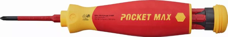 Tournevis Porte-embout WIHA PocketMax Isolé 1000V + 4 Embouts Isolés Slim - 45296 4 Tournevis Porte-embout WIHA PocketMax Isolé 1000V + 4 Embouts Isolés Slim - 45296 – Image 2