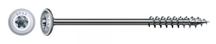 Vis Bois SPAX Tête Disque Wirox Filetage Partiel - 251011 3 Vis Bois SPAX Tête Disque Wirox Filetage Partiel - 251011